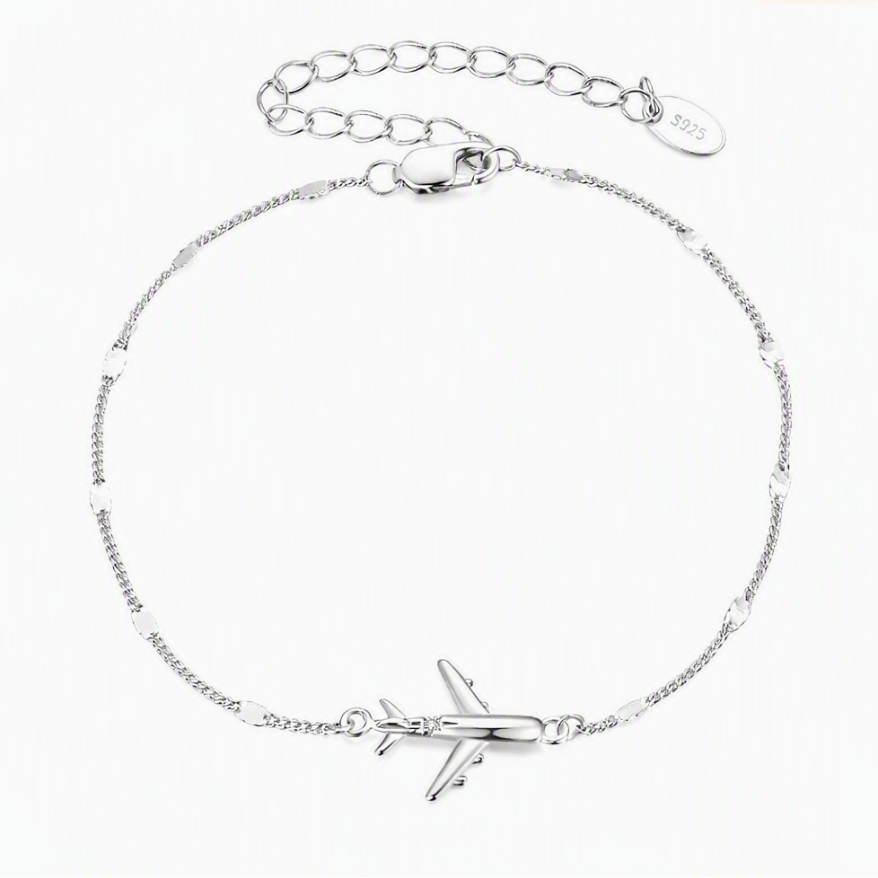 S925 Airplane Bracelet
