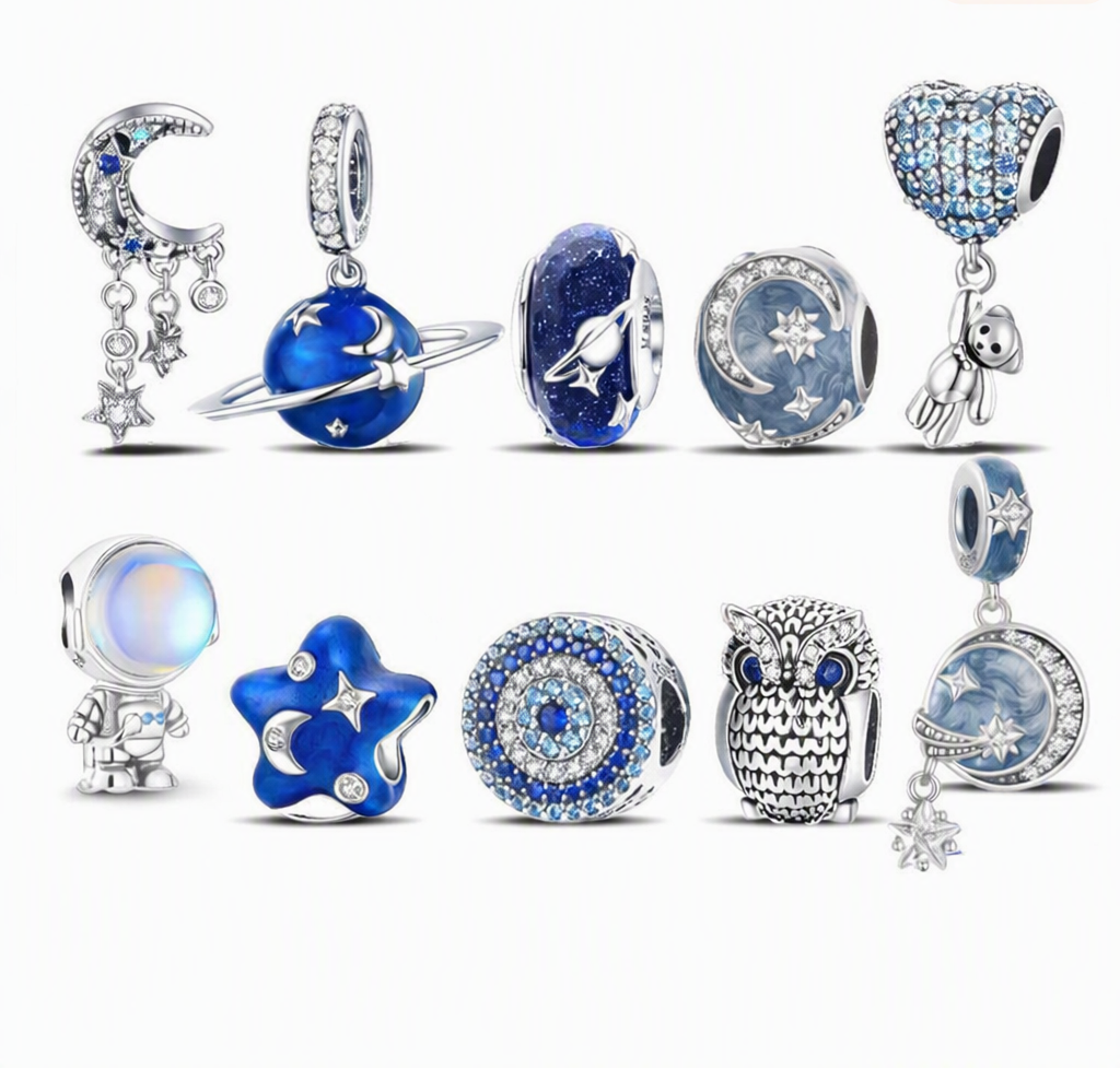 S925 Blue Lovers Charms