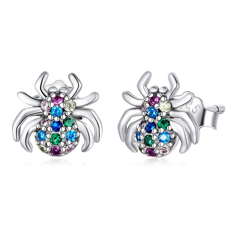 S925 Colorful Critter Stud Earrings