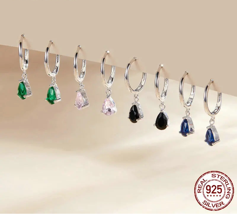 S925 Water Drop Earrings