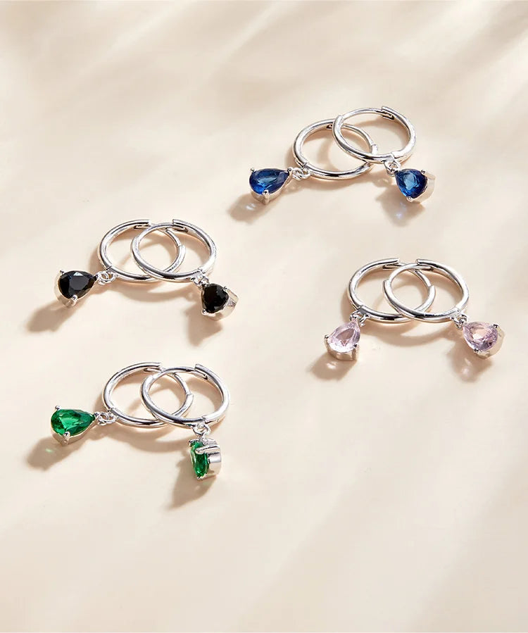 S925 Water Drop Earrings
