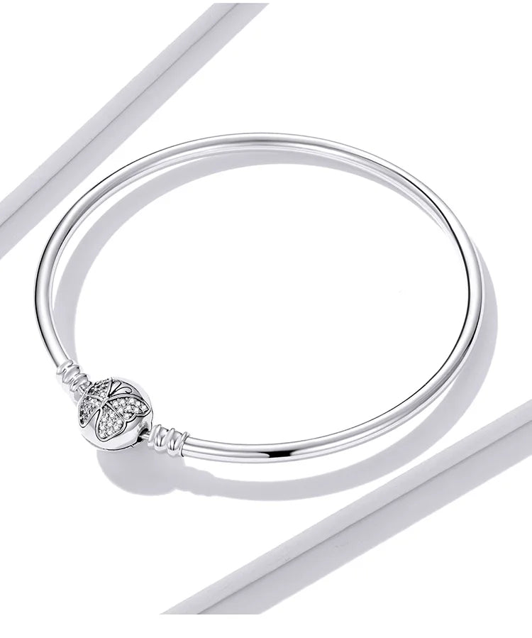 Butterfly Engraved Bangle