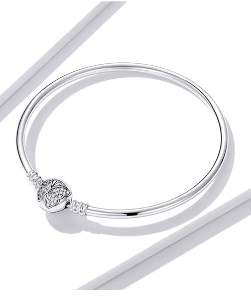 Butterfly Engraved Bangle