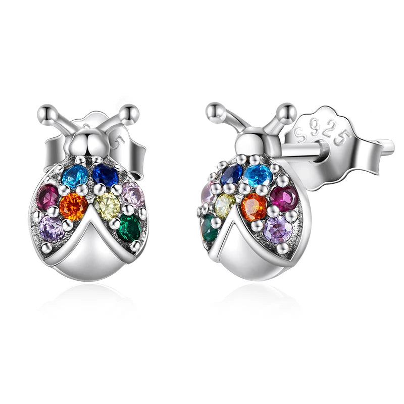 S925 Colorful Critter Stud Earrings