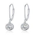 S925 Round Drop Earrings