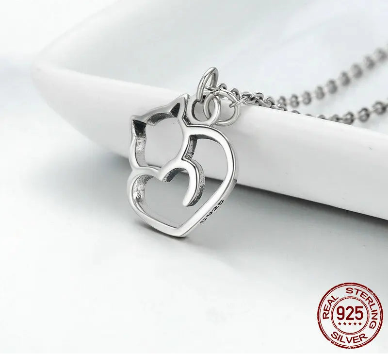 S925 "I love my Cat" Necklace