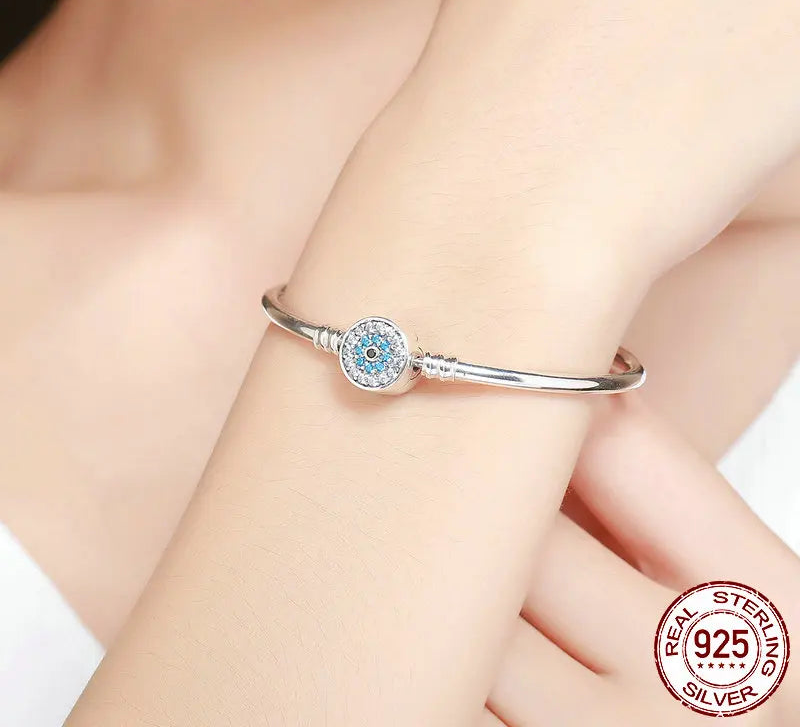 Evil Eye Charm Bangle