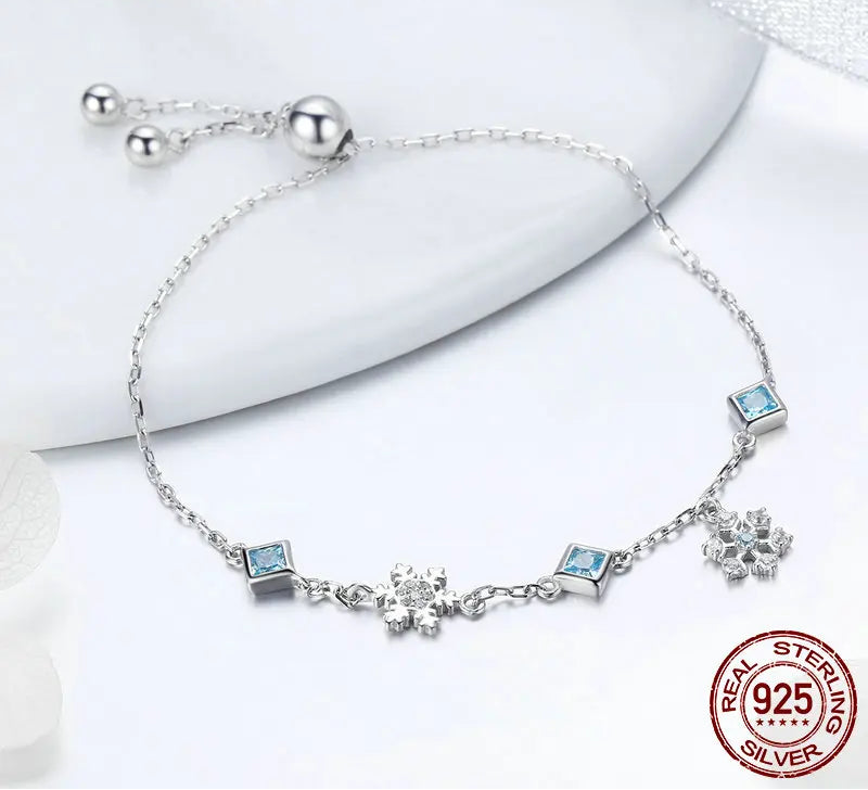 S925 Snowflakes Bracelet
