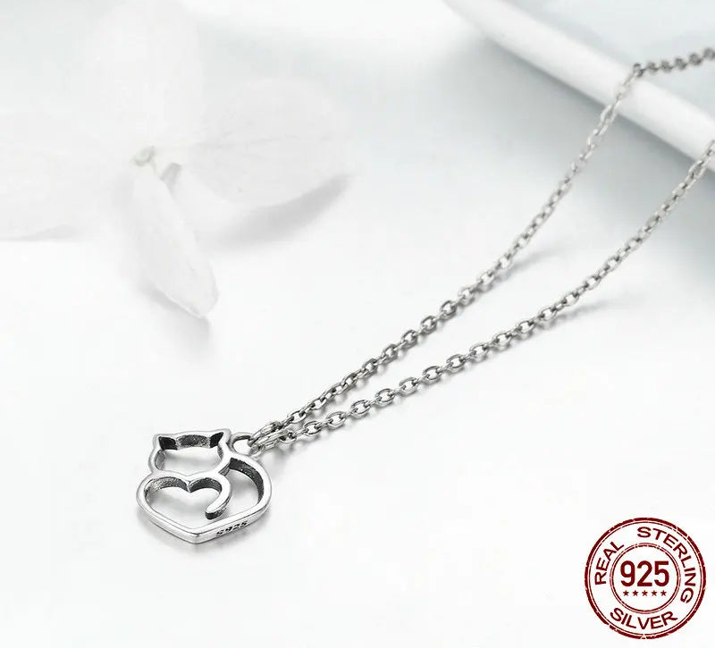 S925 "I love my Cat" Necklace