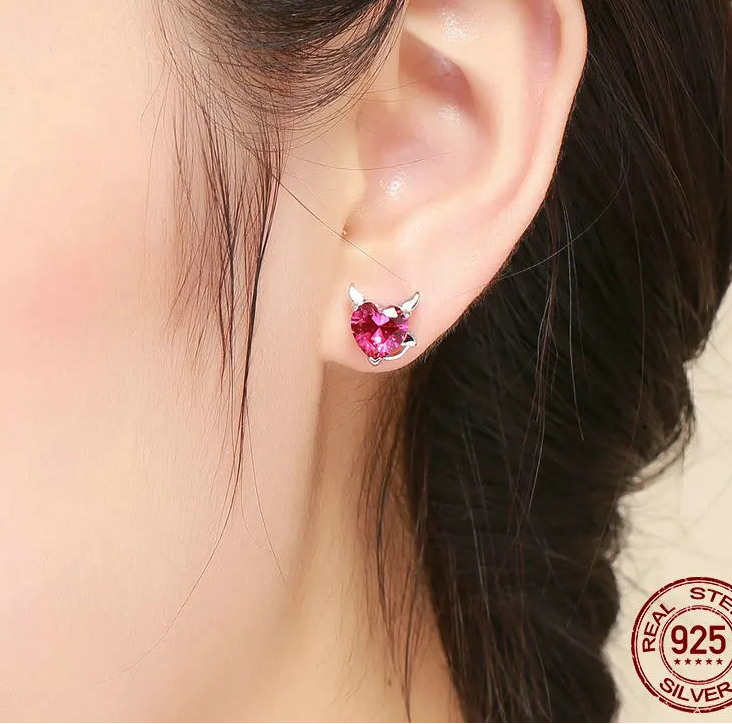 S925 "Naughty But Nice" Stud Earrings