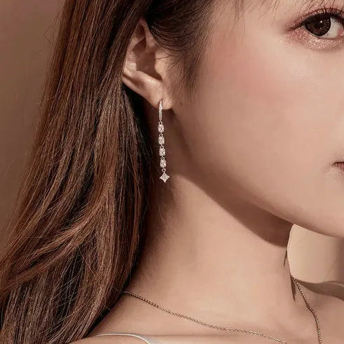S925 Geometric Drops Earrings
