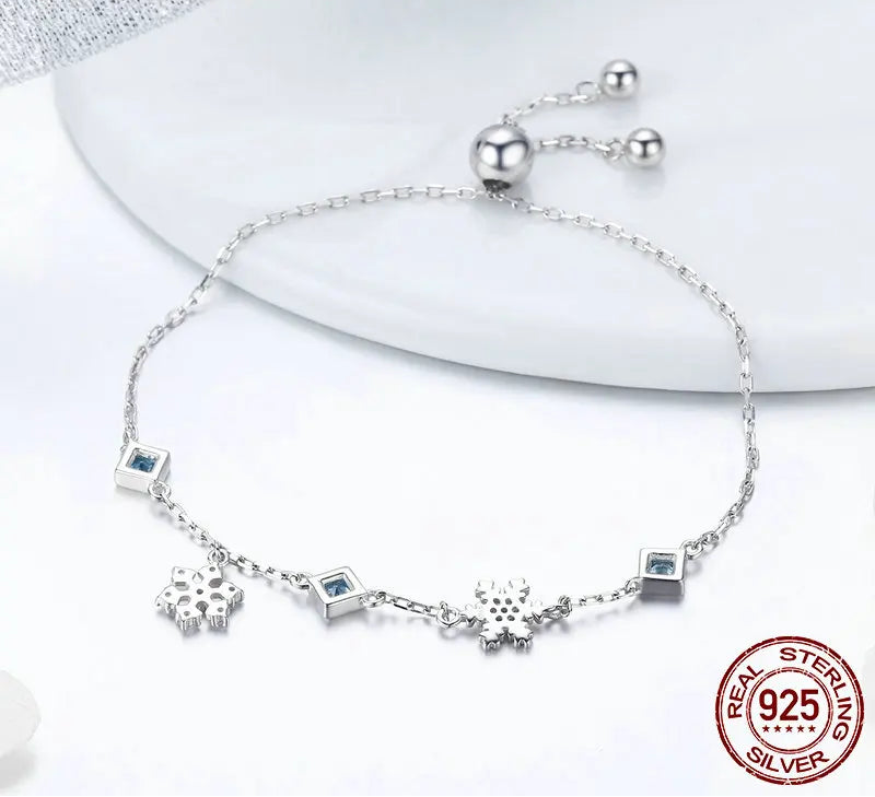 S925 Snowflakes Bracelet