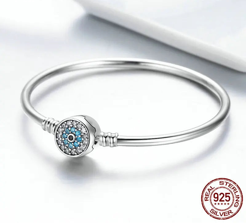 Evil Eye Charm Bangle
