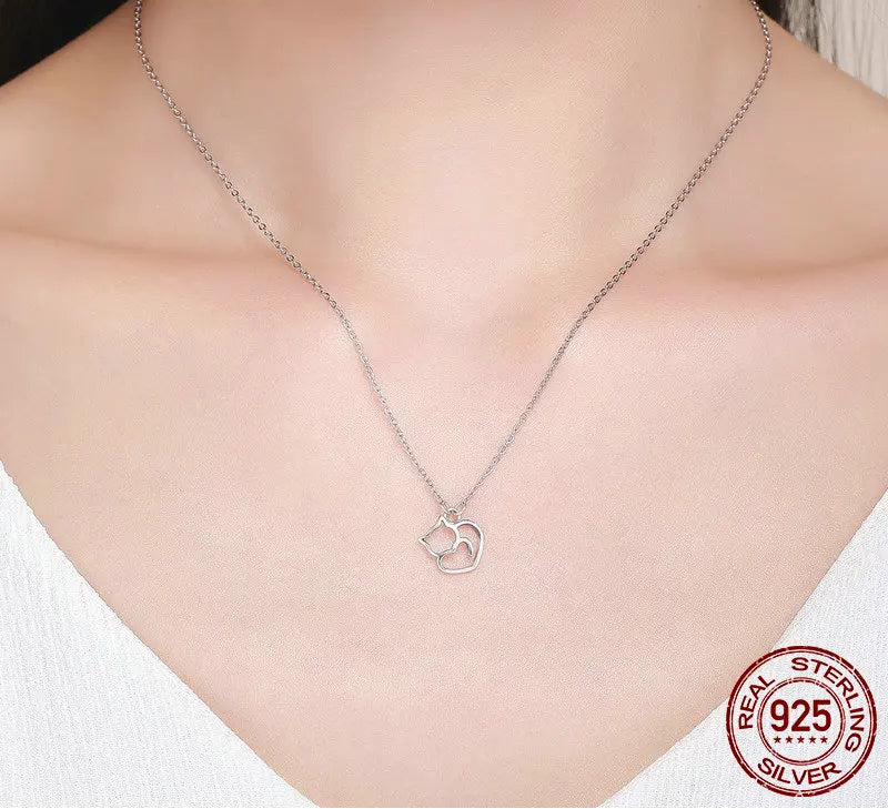 S925 "I love my Cat" Necklace