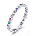 S925 Rainbow Stackable Ring