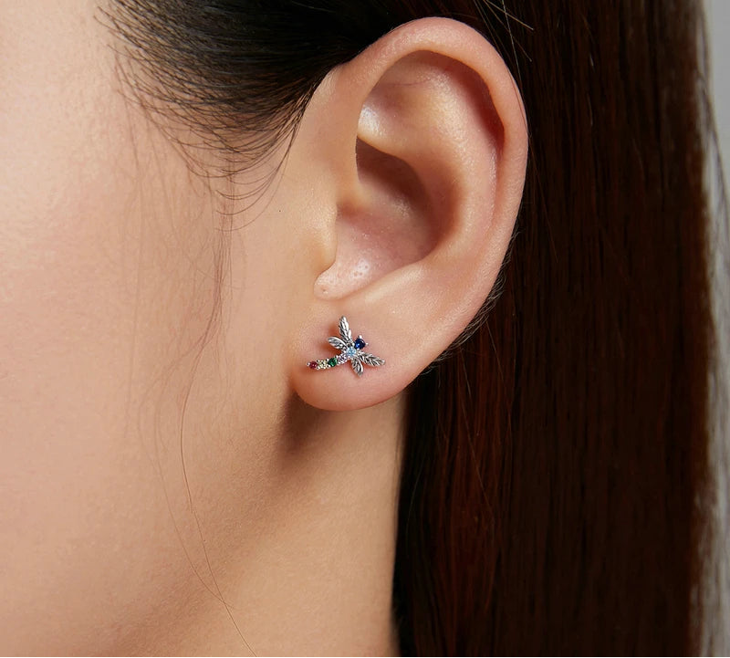 S925 Colorful Critter Stud Earrings