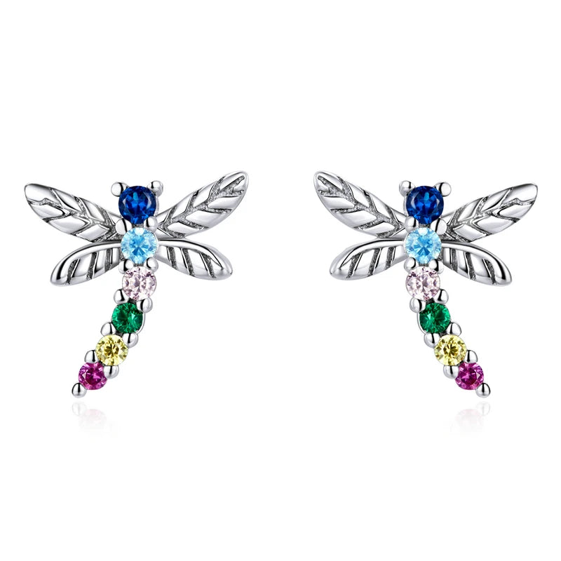S925 Colorful Critter Stud Earrings