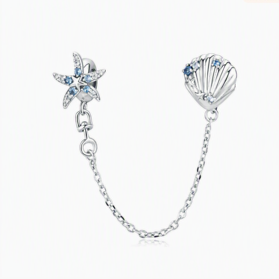 S925 Ocean Safety Chain Charm