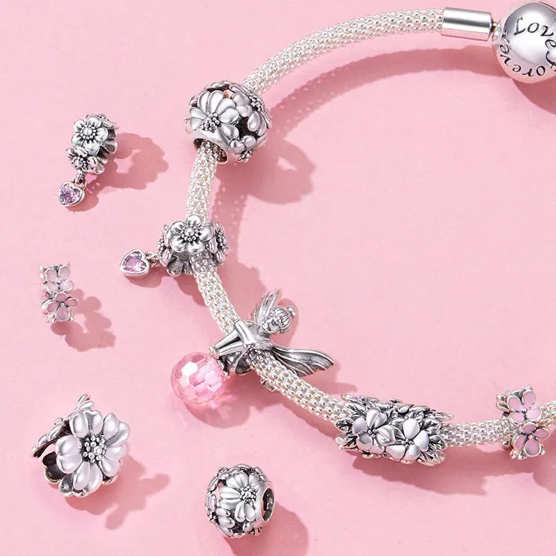 S925 Blossom Flower Charms