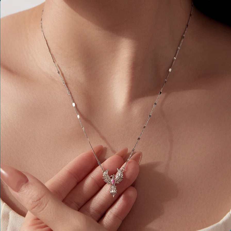 S925 Phoenix Rising Necklace