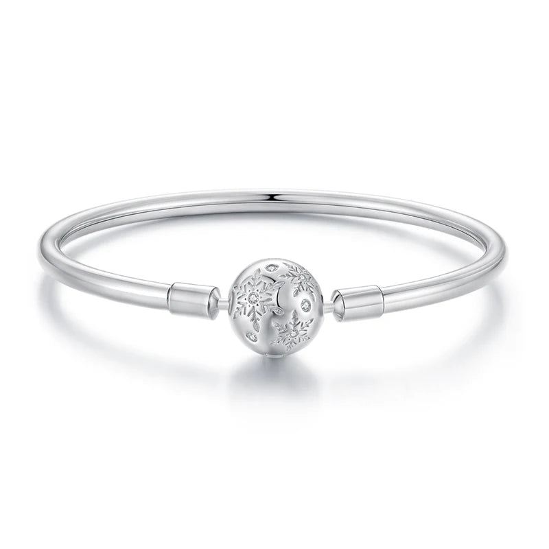 Snowflake Charm Bangle