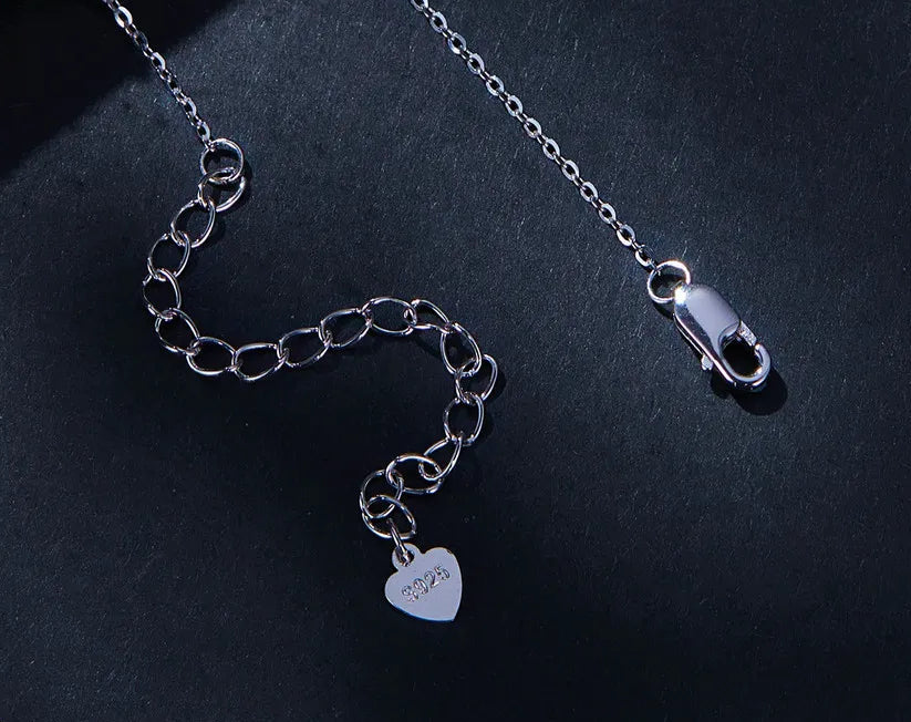 S925 Moissanite Classic Round Pendant Necklace