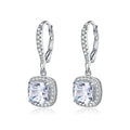 S925 Square Drop Earrings