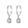 S925 18K Gold Simple Round Hoop Earrings