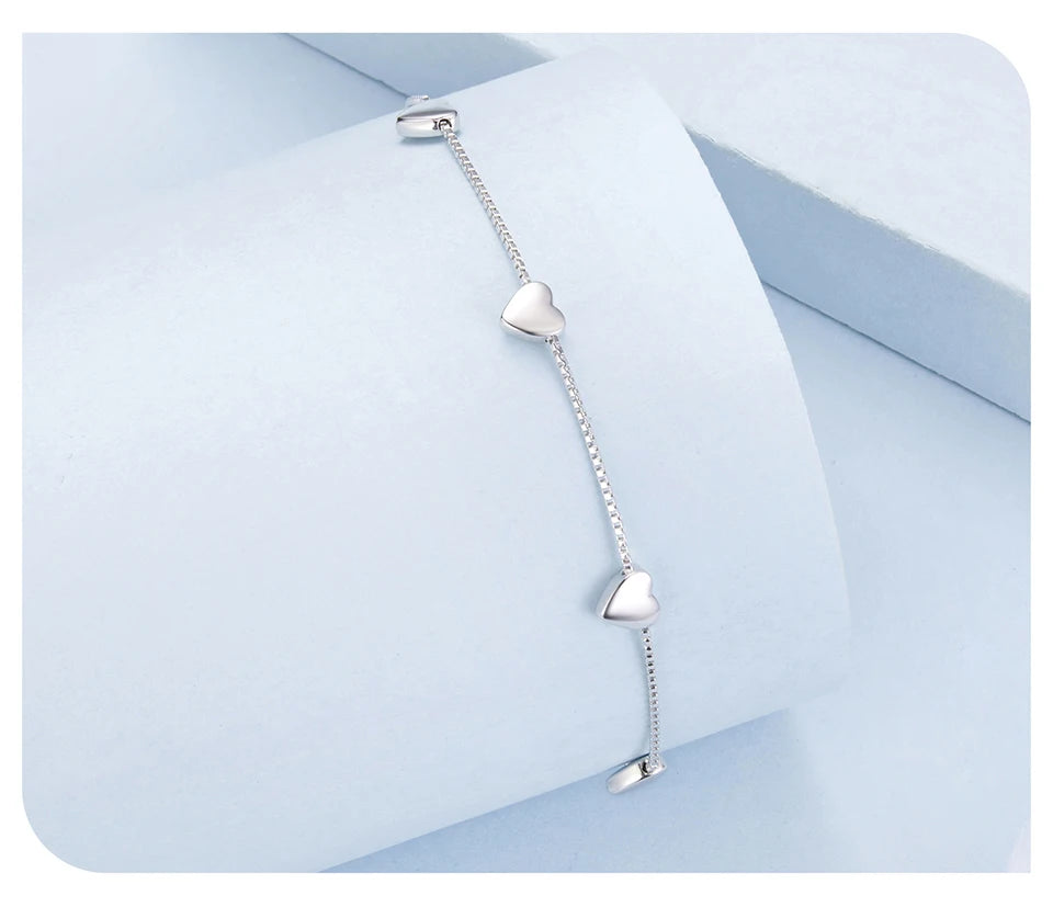 S925 Heart to Heart Bracelet