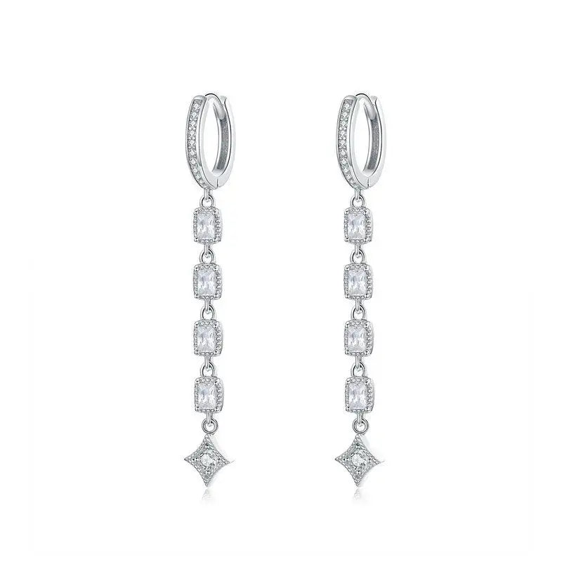 S925 Geometric Drops Earrings