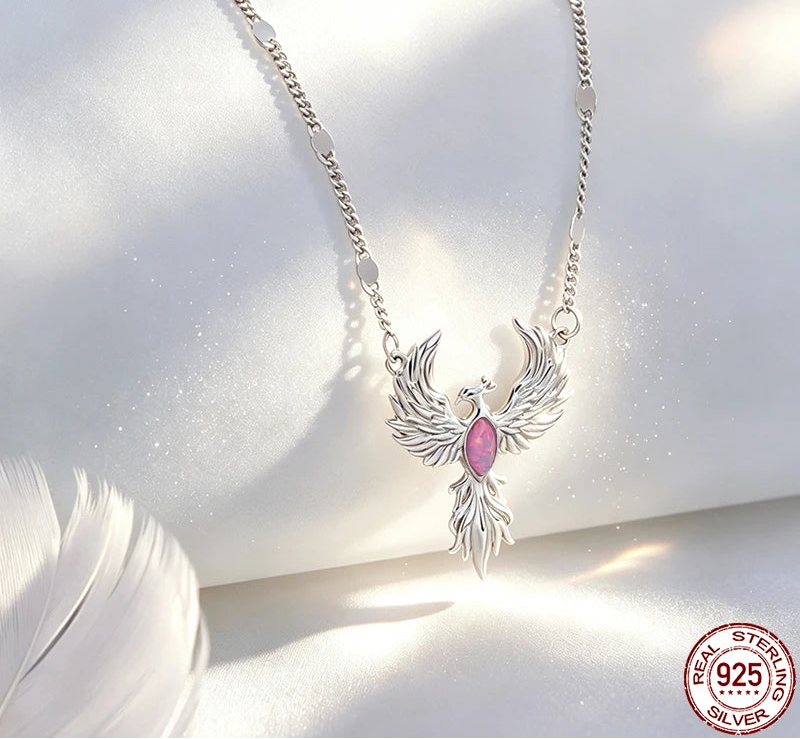S925 Phoenix Rising Necklace