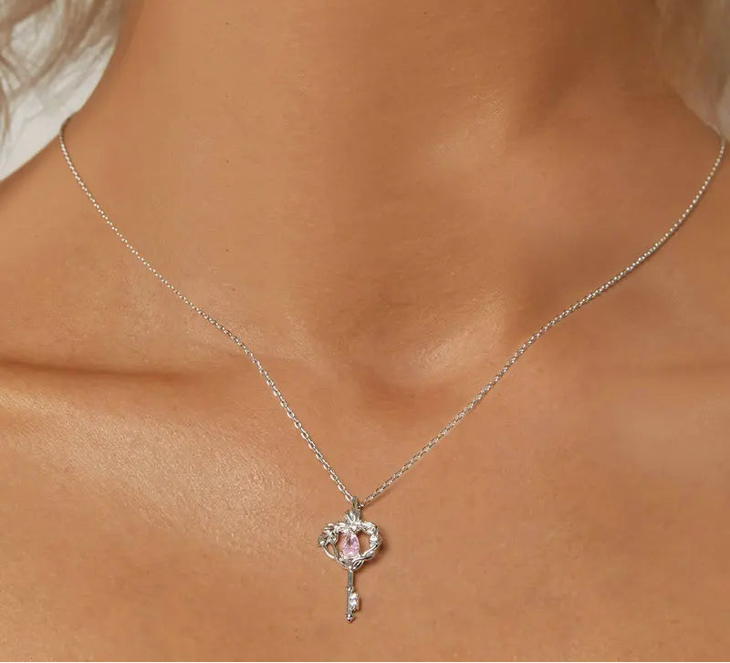 S925 Key To My Heart Necklace