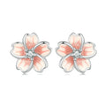S925 Cherry Blossom Flower Studs