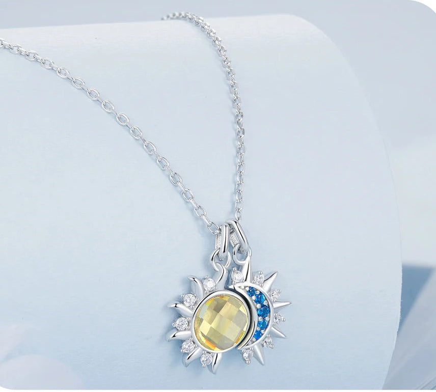 S925 Moon Sun Necklace