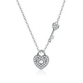 S925 Lock & Heart Pendant Necklace