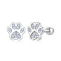 S925 Paw Stud Earrings