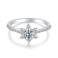 S925 | 0.5 CT Snowflake Moissanite Ring