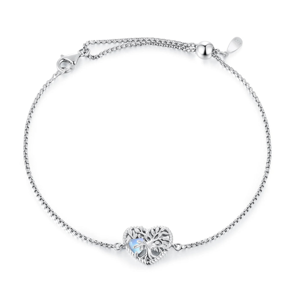 S925 Heart Tree of Life Bracelet