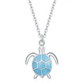 S925 Blue Sea Turtle Necklace