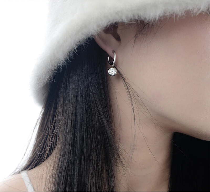 S925 18K Gold Simple Round Hoop Earrings