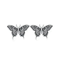S925 Vintage Butterfly Stud Earrings