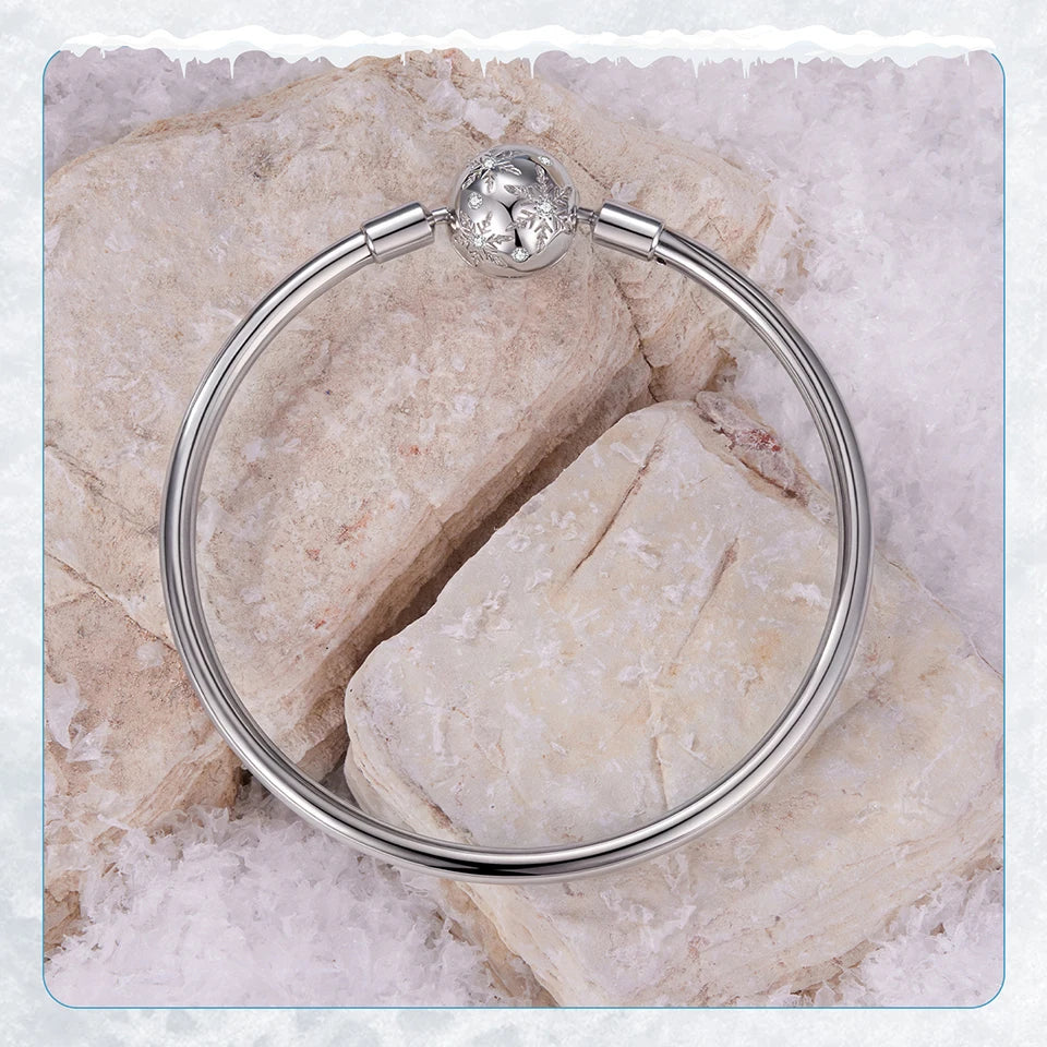 Snowflake Charm Bangle