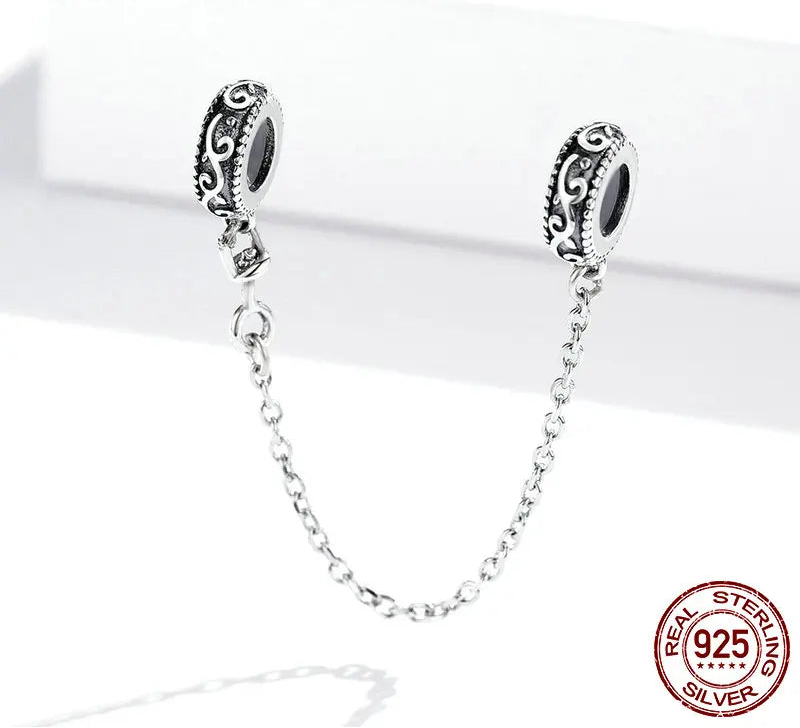 S925 Vine Safety Chain Charm