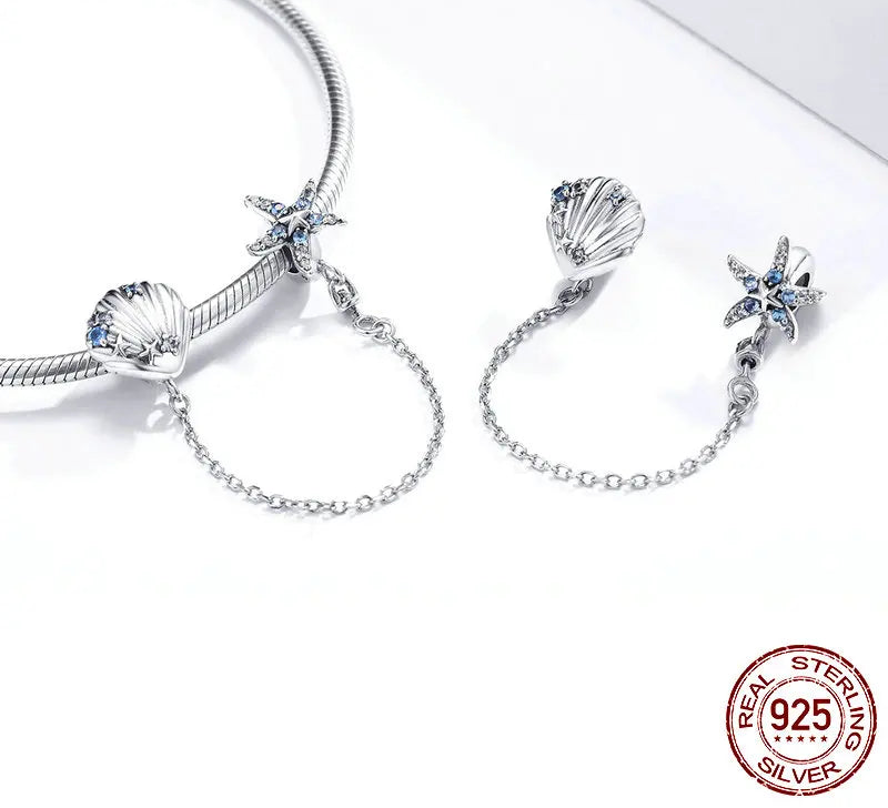 S925 Ocean Safety Chain Charm