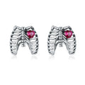 S925 Ribcage Stud Earrings