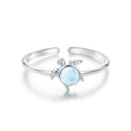 S925 Swimming Sea Turtle Ring