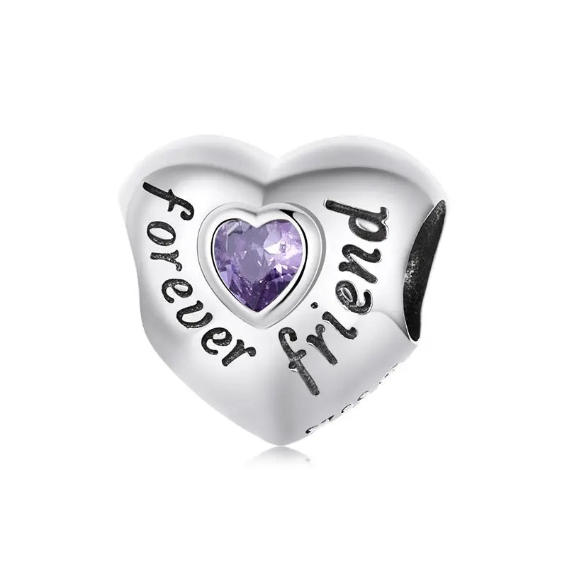S925 Purple Lotus Charms