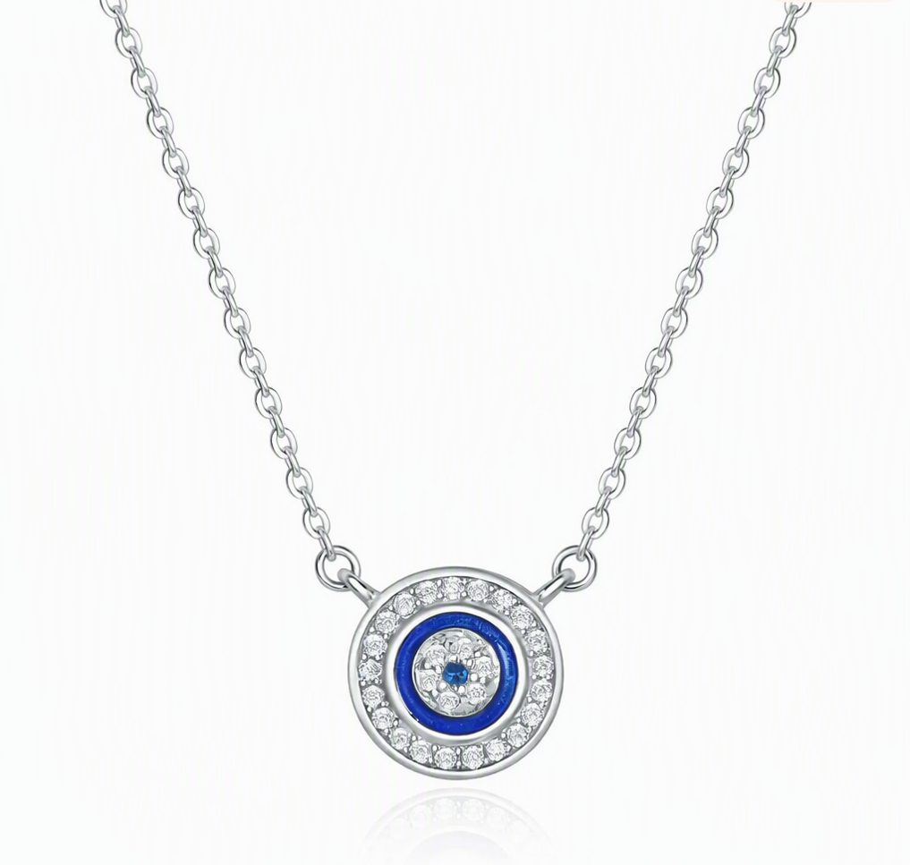 S925 Evil Eye Pendant Necklace