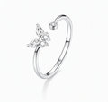 S925 Shining Butterfly Ring