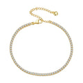 S925 Gold Plated 3mm Tennis Bracelet